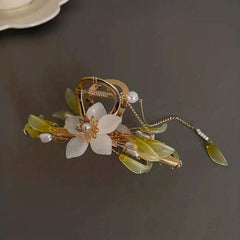 Flower & Tassel Hair Claw Bohemia Style Banana Clip