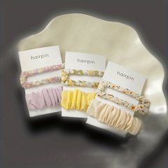 Floral Pattern Hollow Rectangle Shaped Hair Clip Set