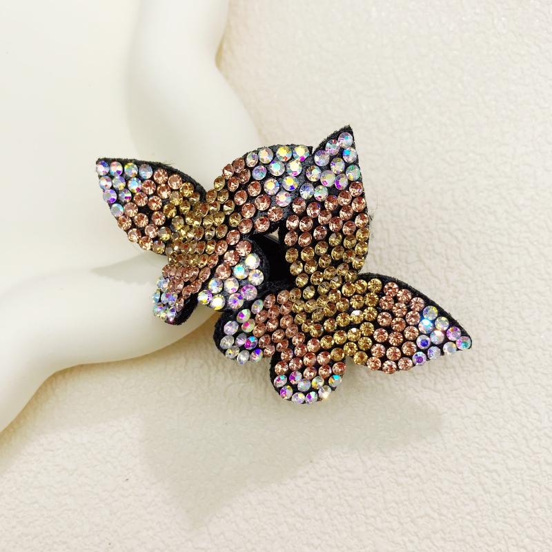Colorful Rhinestone Butterfly Hair Clip for Women and Girls