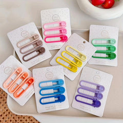 Solid Side Clip Duck Billed Clip Hair Accessory