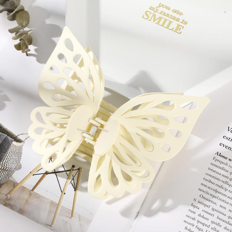 2-Layer Butterfly Hair Clip, Shark Clip