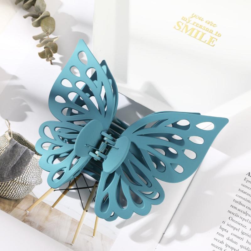 2-Layer Butterfly Hair Clip, Shark Clip
