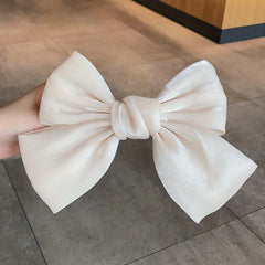 Satin Bowknot Hair Clip French Barrette Y2K Hair Accessories Women