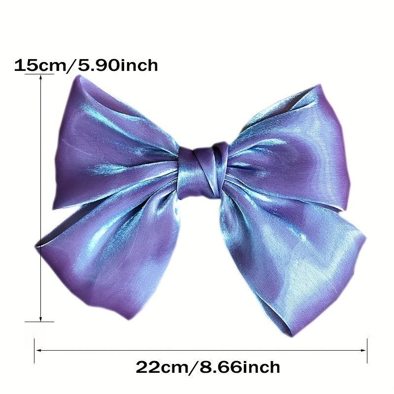 Satin Bowknot Hair Clip French Barrette Y2K Hair Accessories Women