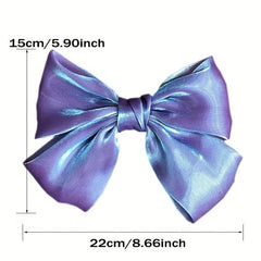 Satin Bowknot Hair Clip French Barrette Y2K Hair Accessories Women