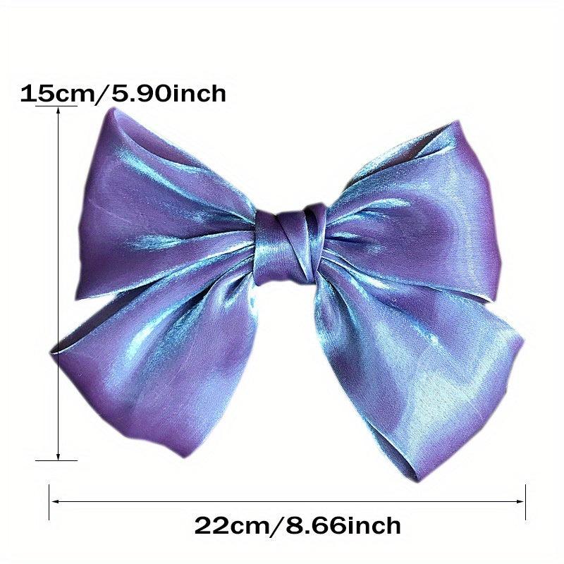 Satin Bowknot Hair Clip French Barrette Y2K Hair Accessories Women