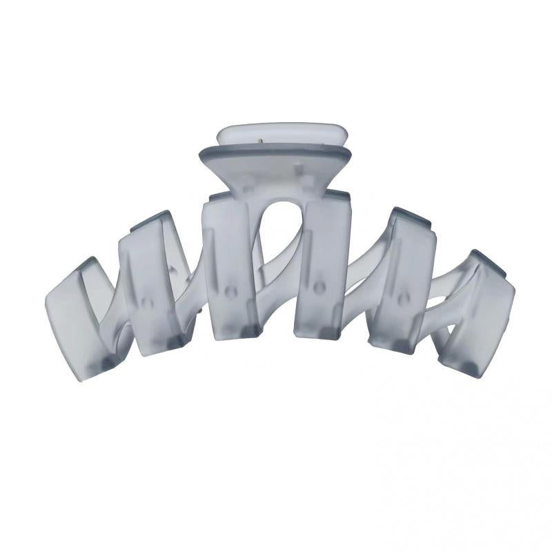 Frosted Twist Hair Claws Transparent Shark Claws Hair Accessories