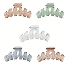 Frosted Twist Hair Claws Transparent Shark Claws Hair Accessories