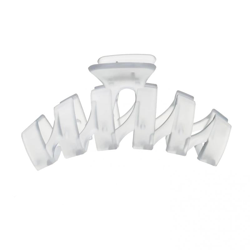 Frosted Twist Hair Claws Transparent Shark Claws Hair Accessories