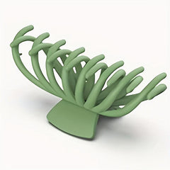 4pcs Frosted Large Hair Claw Hollowed Shark Claw Style Hair Accessorie