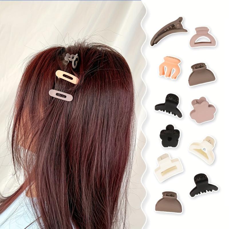 10pcs Cartoon Hair Claw Banana Clip Non Slip Hair Accessory
