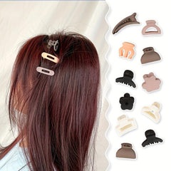 10pcs Cartoon Hair Claw Banana Clip Non Slip Hair Accessory