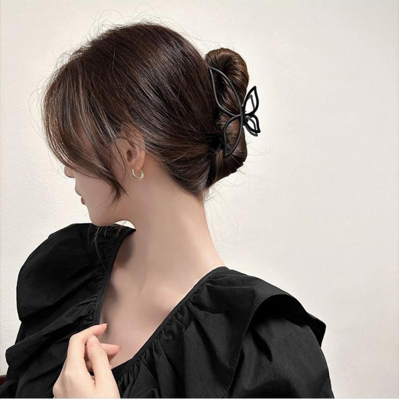 Large Hollow Butterfly Hair Claw for Women