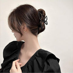 Large Hollow Butterfly Hair Claw for Women