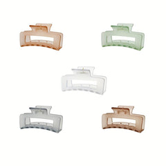 Transparent Rectangle Hair Claws Matted Texture Hair Accessories