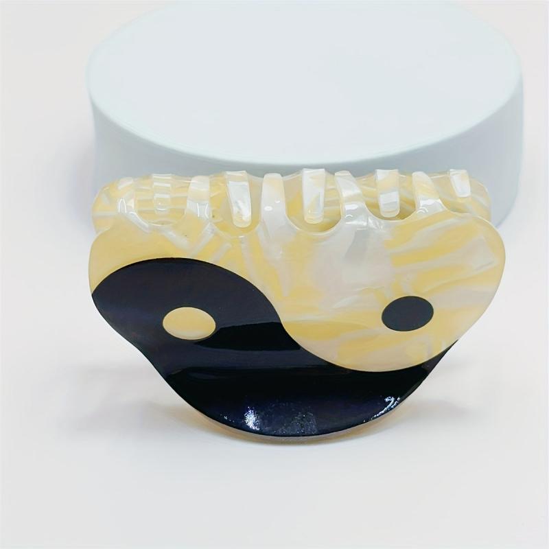Tai Chi Pattern Hair Claw Acetate Shark Claw Hair Clip