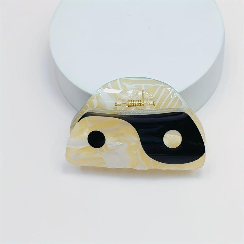 Tai Chi Pattern Hair Claw Acetate Shark Claw Hair Clip