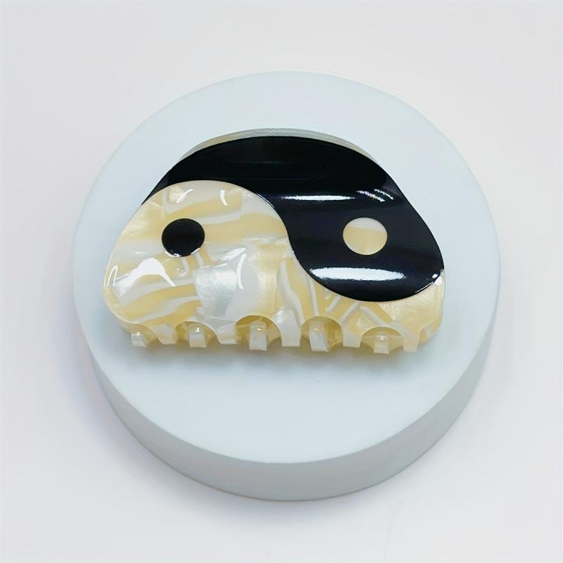 Tai Chi Pattern Hair Claw Acetate Shark Claw Hair Clip