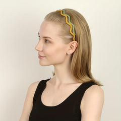 9pcs Thin Wavy Headband Solid Hair Band Toothed Head Band Hair Accessories