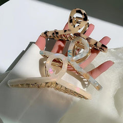 Metal Acetate Hair Claw Clip Strong Hold Hair Jaw Clip