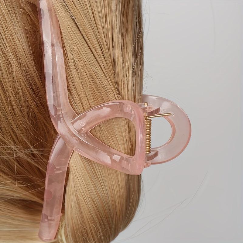 2pcs Transparent Square Hair Claw Hair Accessories