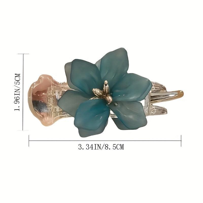 Acrylic Flower Hair Clip Vintage Hair Accessories