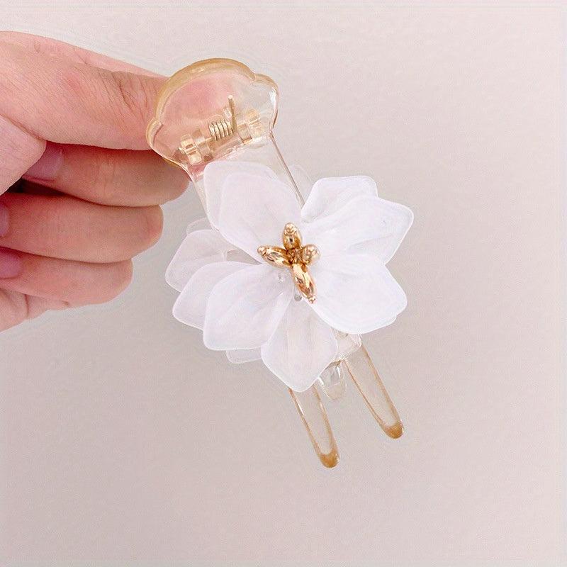Acrylic Flower Hair Clip Vintage Hair Accessories