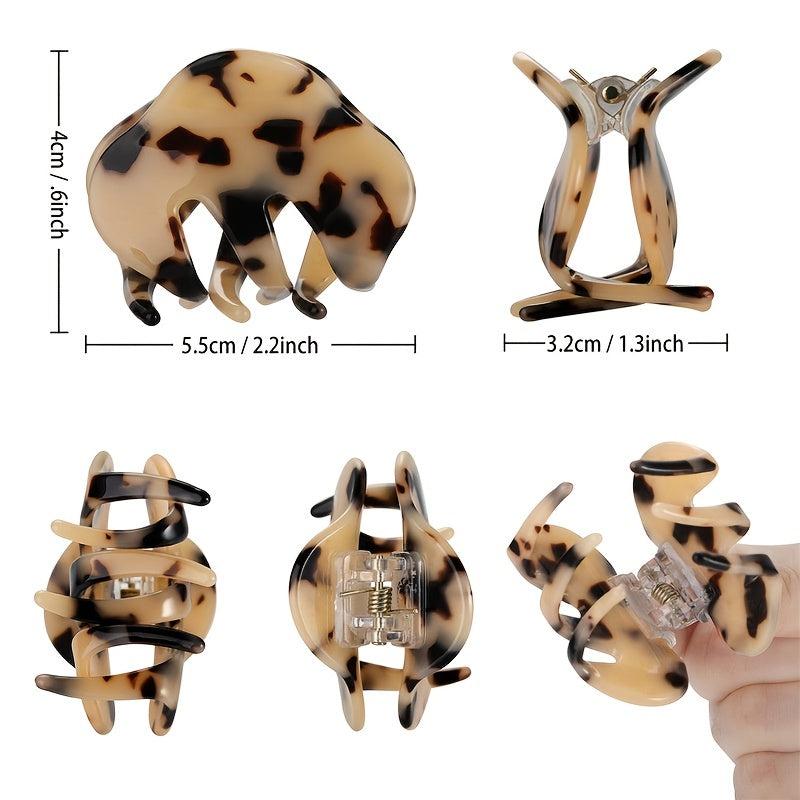 Hair Claw Clips For Women Girls Tortoise Acrylic Hair Jaw Clips Clamp