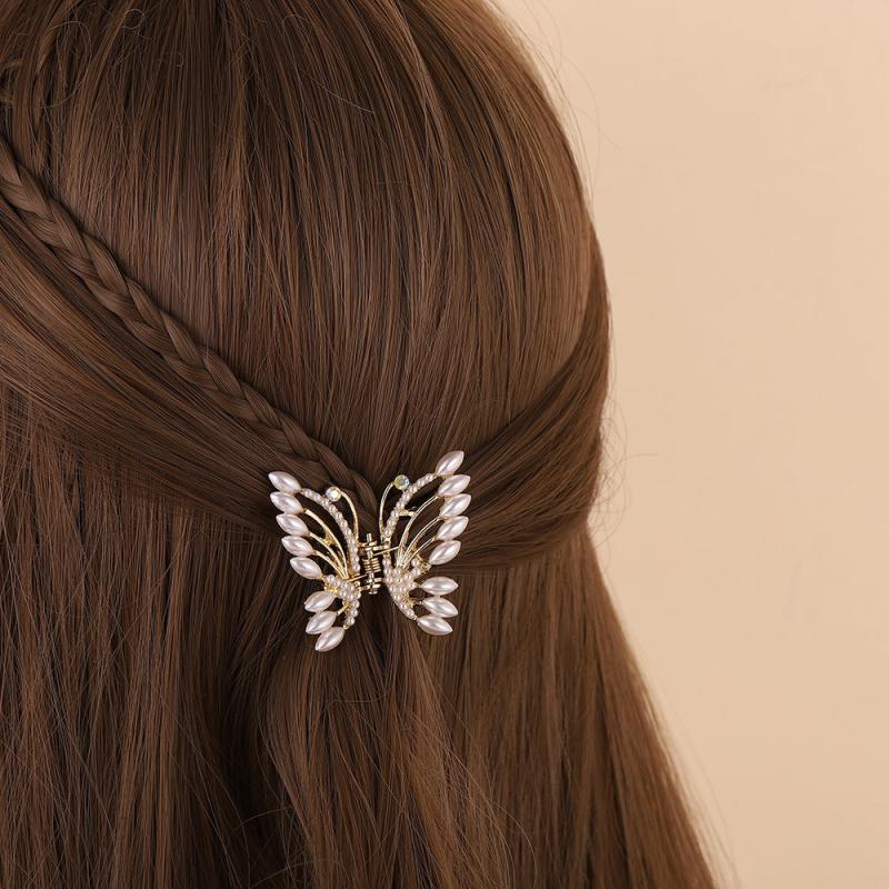 Metal Butterfly Hair Claw Clips for Girls and Women