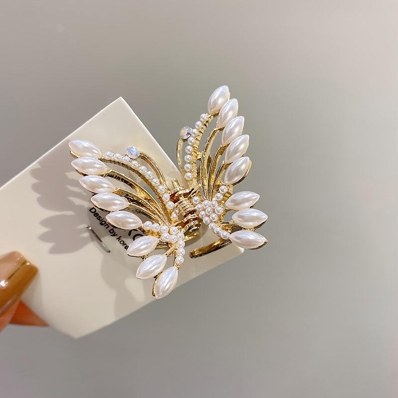 Pearl Mini Hair Claw Clips Wedding Hair Barrettes
