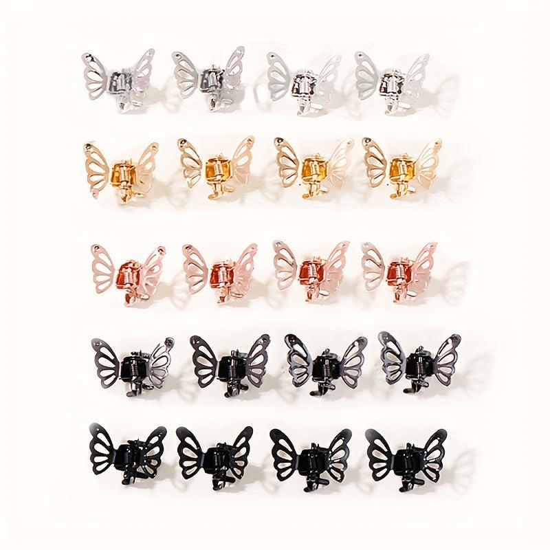 4pcs Butterfly Hair Claw Vintage Hair Accessories for Women Girls