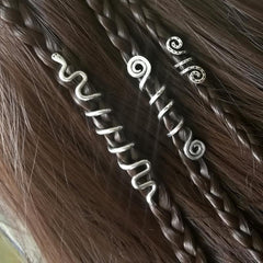 Snake Hair Jewelry For Women Braids Serpent Dreadlock Rings Hair Beads