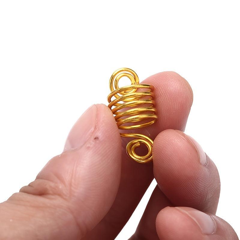 110pcs Dreadlock Jewelry Hair Beads Hair Cuffs Hair Coils Hair Braid