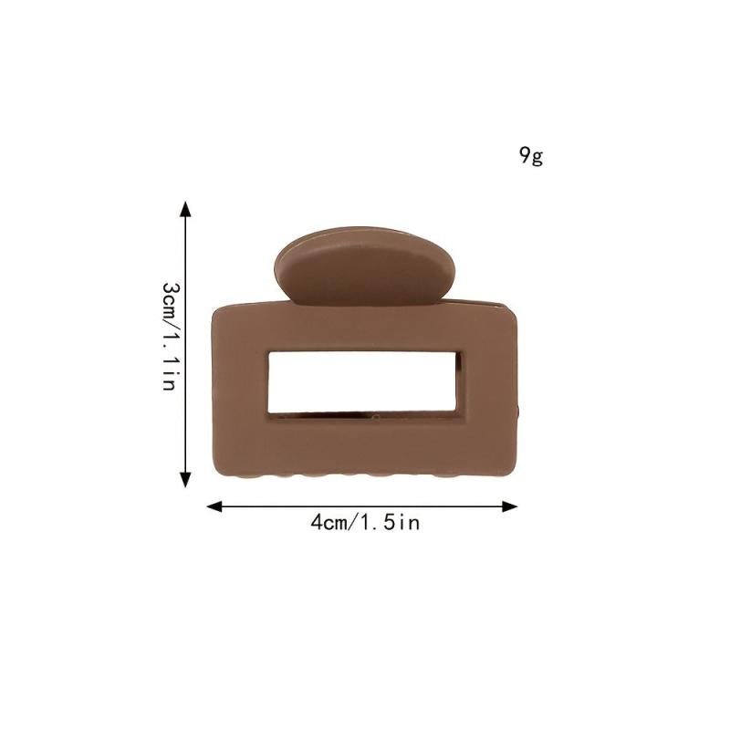 Mini Square Hair Claw for Thin Hair Non-slip Hold