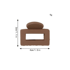 Mini Square Hair Claw for Thin Hair Non-slip Hold