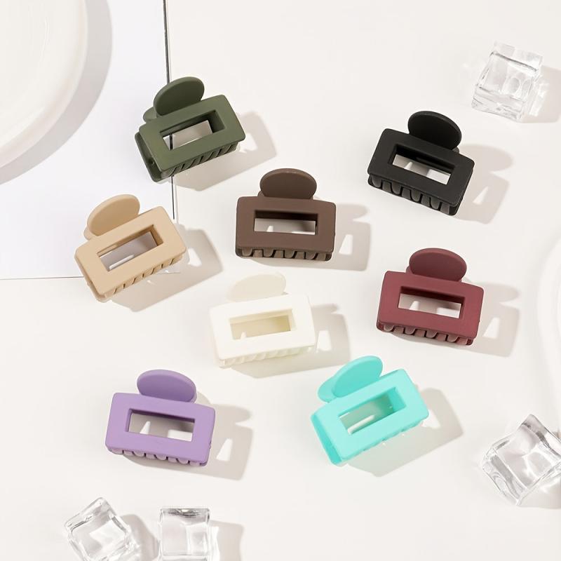 Mini Square Hair Claw for Thin Hair Non-slip Hold