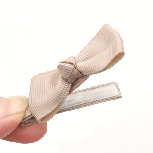 10 Pairs Mini Hair Bowknot Clips Ribbon Barrettes Hair Accessories for Girls