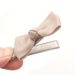 10 Pairs Mini Hair Bowknot Clips Ribbon Barrettes Hair Accessories for Girls