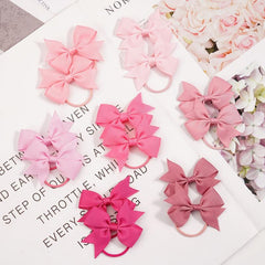 80Pcs Hair Bows Ponytail Ties Rubber Bands Hair Accessories