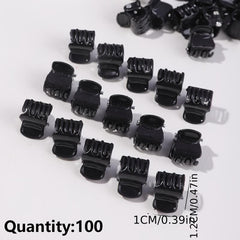 100pcs Mini Hair Claw Clip Non Slip Strong Shark Claw Braid Hair Clip