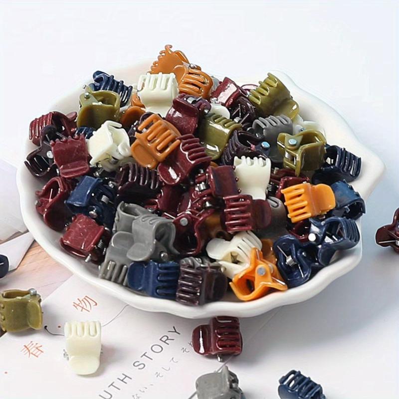 100pcs Mini Hair Claw Clip Non Slip Strong Shark Claw Braid Hair Clip