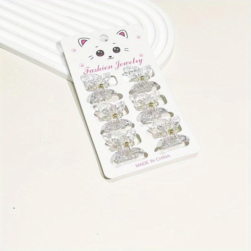 6pcs Small Butterfly Hair Claw Mini Insect Hair Claw Accessory for Women