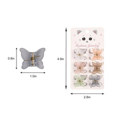 6pcs Small Butterfly Hair Claw Mini Insect Hair Claw Accessory for Women