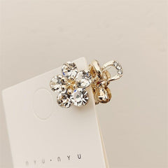 Crystal Flower Mini Hair Claw Clip Vintage Hairclip Hair Accessories