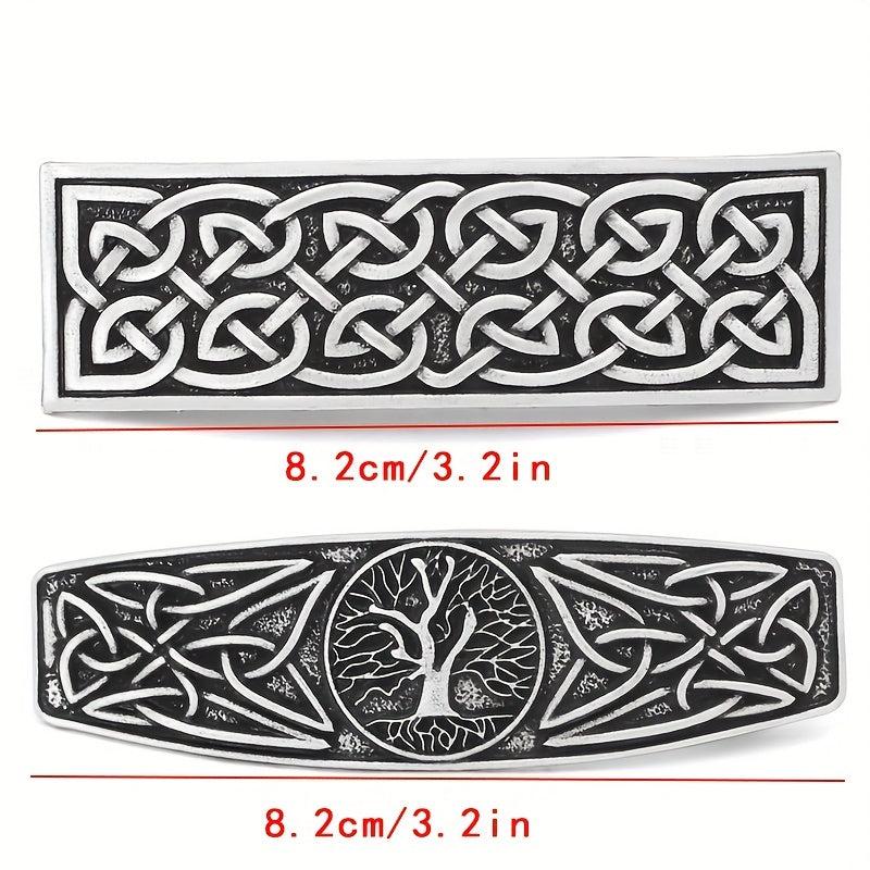 Vintage Viking Celtic Hair Clip Barrette Women Hair Head Jewelry