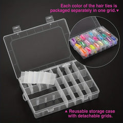 2000pcs Kids Hair Accessories Set Rubber Band Cutter Comb Hair Styling Tools