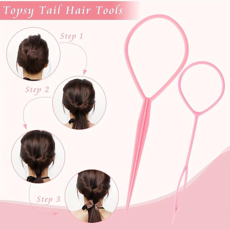 2000pcs Kids Hair Accessories Set Rubber Band Cutter Comb Hair Styling Tools