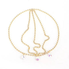 Boho Rhinestone Head Chain Bride Hair Jewelry