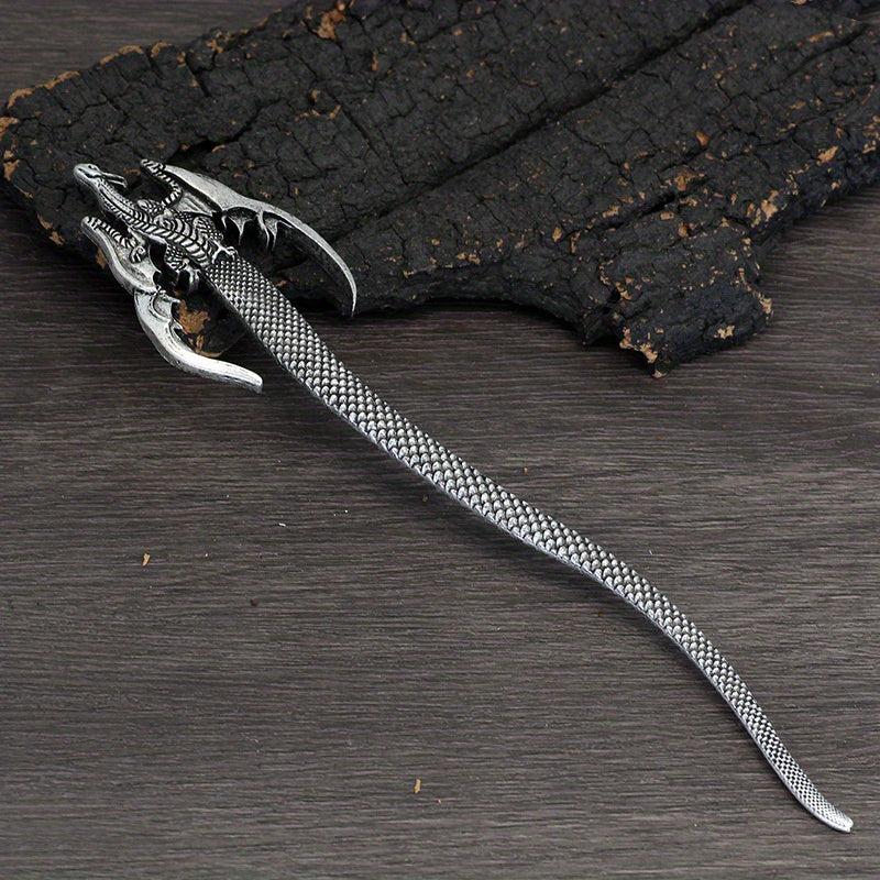 Vintage Dragon Hairpin Viking Metal Hair Sticks Women's Hair Accessories Jewelry