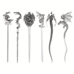 Vintage Dragon Hairpin Viking Metal Hair Sticks Women's Hair Accessories Jewelry